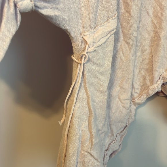 Free People Oversized Linen Sandstorm Flowy Lilac Lavender Top Size XS - Picture 8 of 16